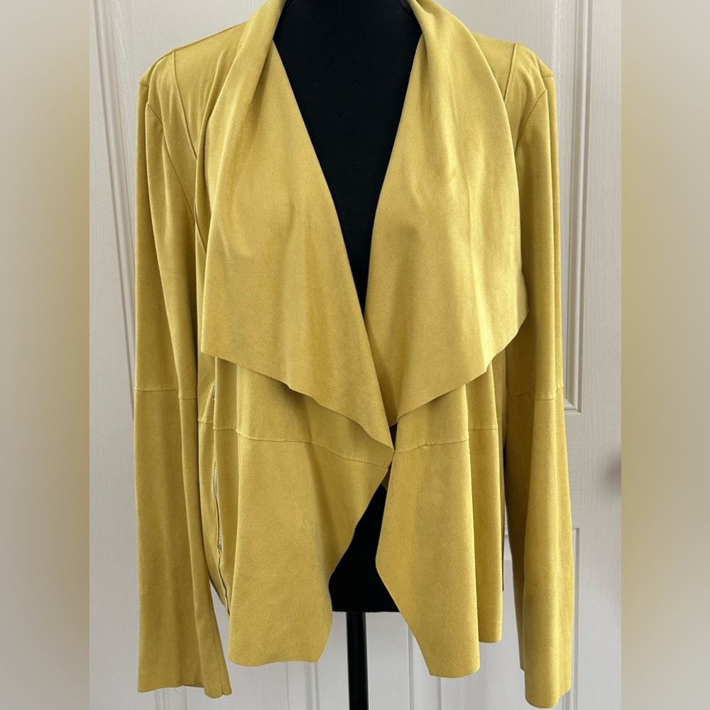 Bagatelle Chartreuse Waterfall Jacket with Silver toned Notions, L
